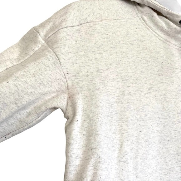 ADIDAS Melange Pullover Hoodie Oatmeal Small - Picture 4 of 7